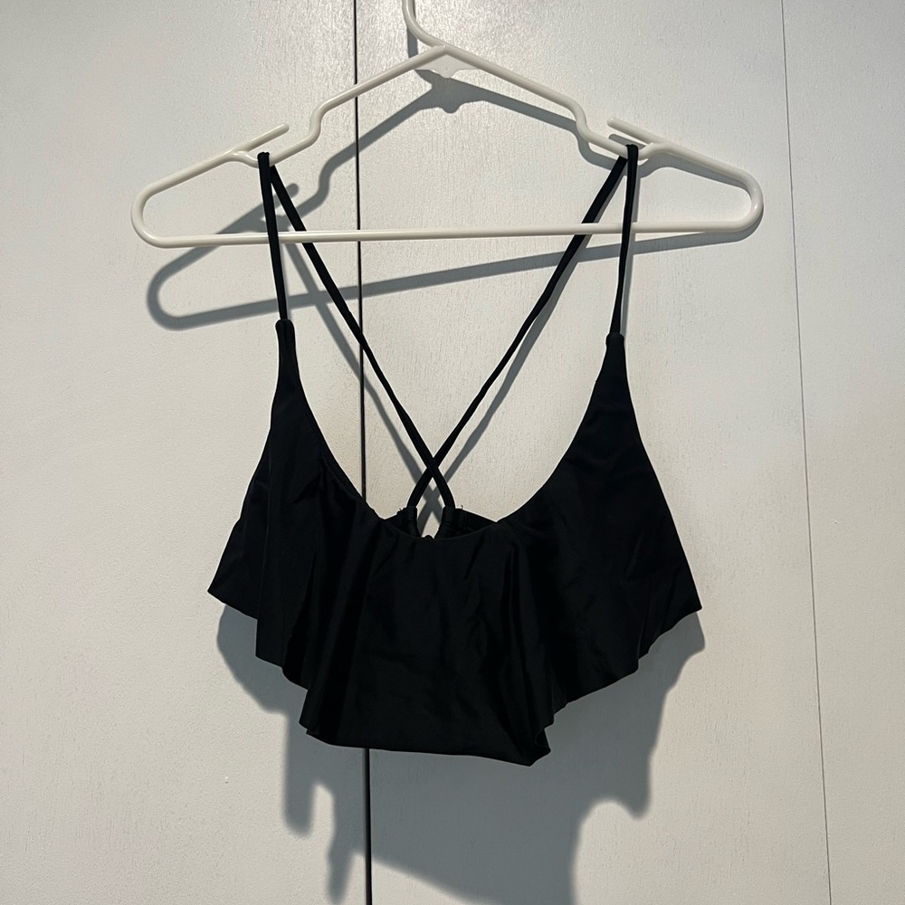 Black flows bikini top